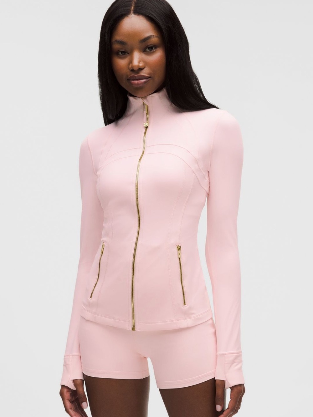 lululemon Pink & Gold Define Jacket